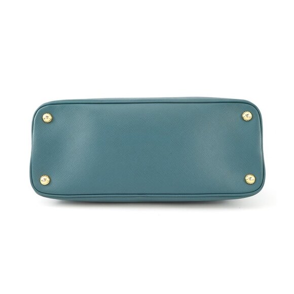 PRADA 2way Handbag Saffiano LeatherLeather Green BL0837 - Picture 6 of 16